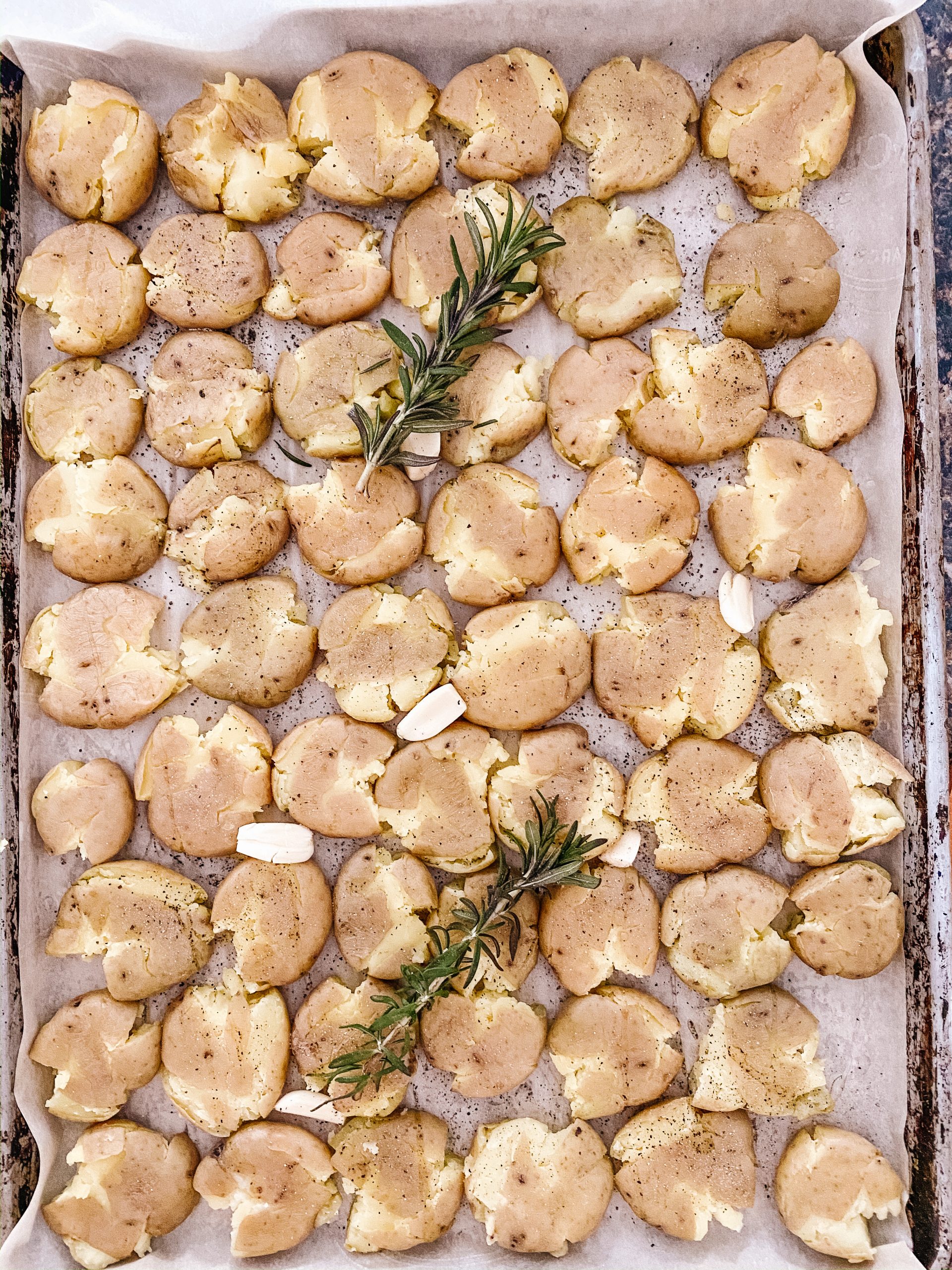 Mini Smashed Potatoes - Gluten Free Treats & Eats