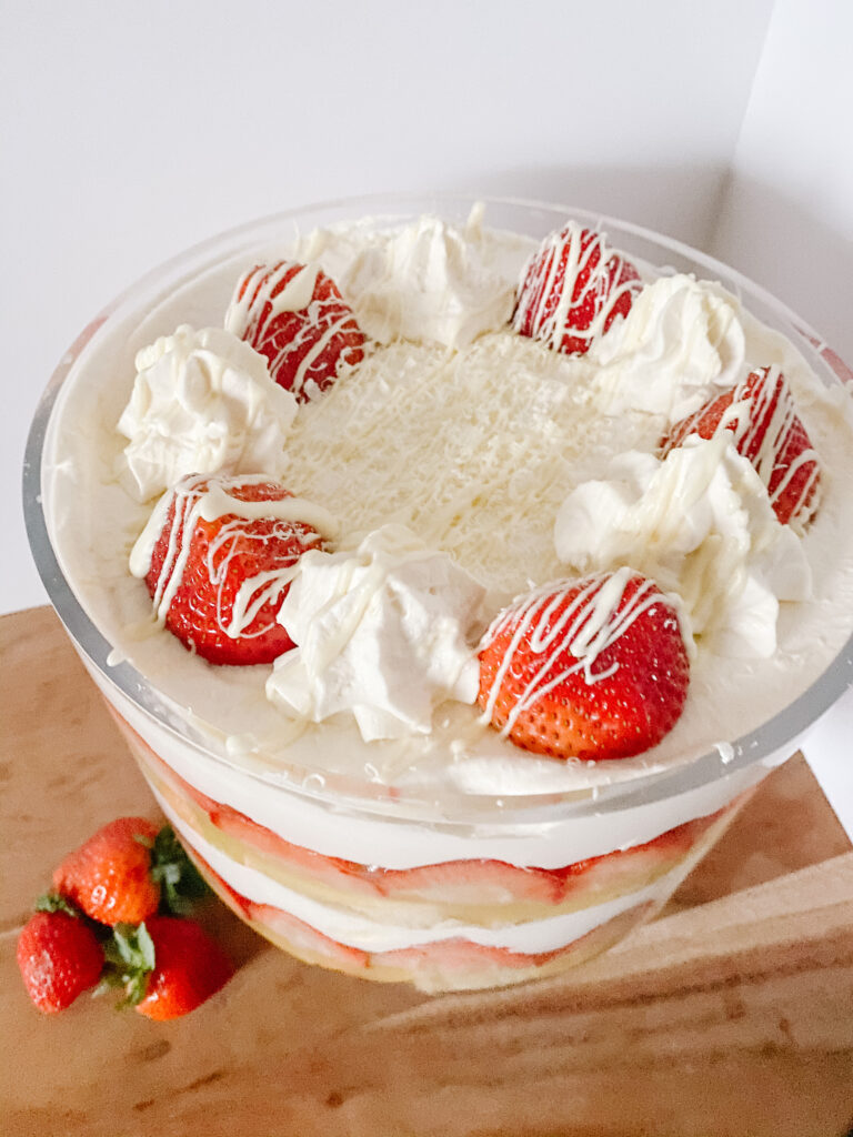 Strawberries and Cream Trifle 
