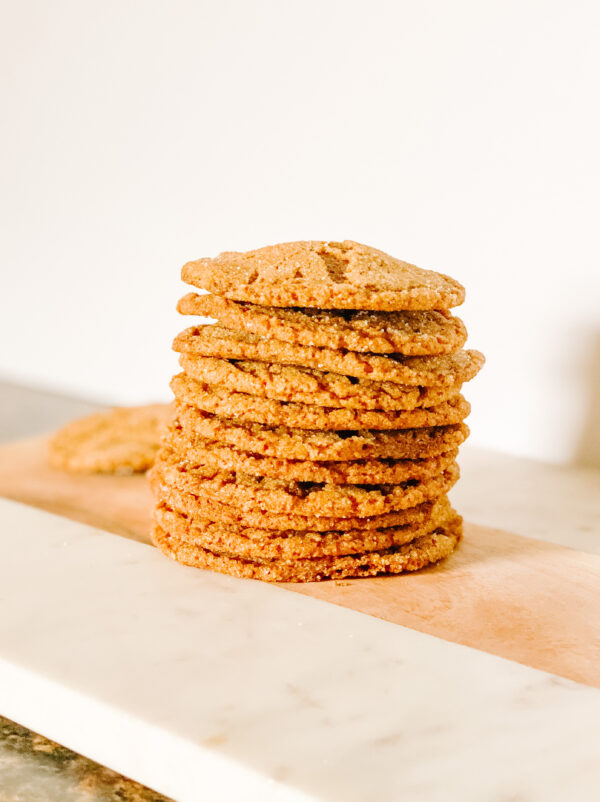 Gluten Free Ginger Molasses Cookies Stack